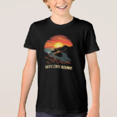  Pacific Coast Highway Sunset - Californië Tri-Blend Shirt (Voorkant)
