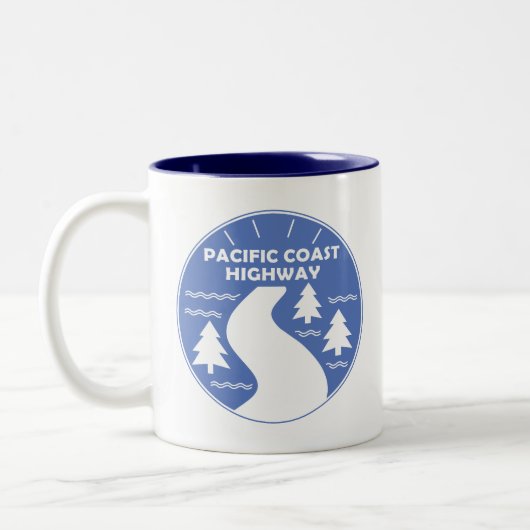Pacific Coast Highway Tweekleurige Koffiemok (Links)