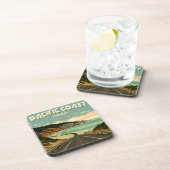 Pacific Coast Highway Vista Bier Onderzetter (Rechterzijde)