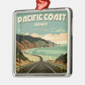 Pacific Coast Highway Vista Metalen Ornament (Links)