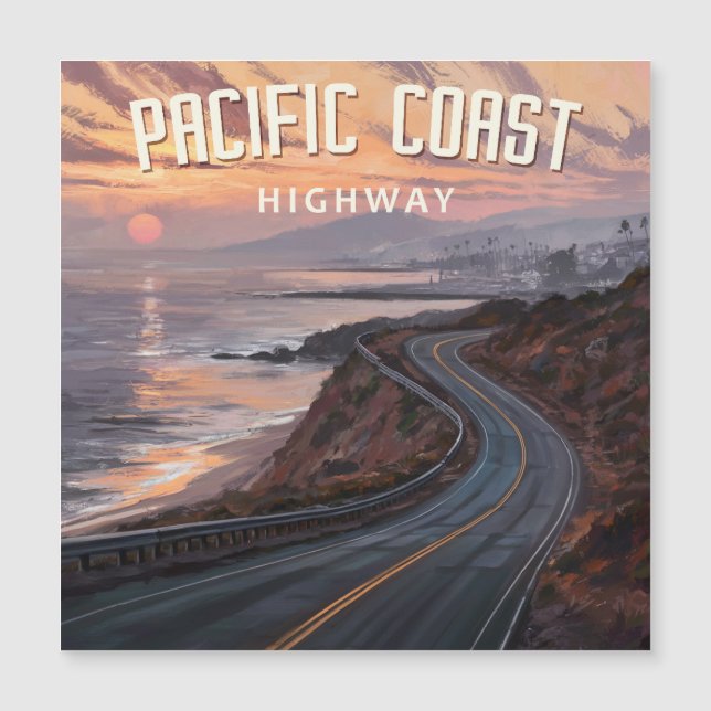 Pacific Coast Highway zonsondergang (Voorkant)