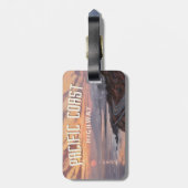 Pacific Coast Highway zonsondergang Bagagelabel (Achterkant verticaal)