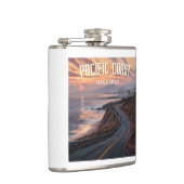 Pacific Coast Highway zonsondergang Heupfles (Rechts)