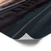Pacific Coast Highway Zonsondergang Poster (Hoek)