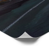 Pacific Coast Highway zonsondergang Poster (Hoek)