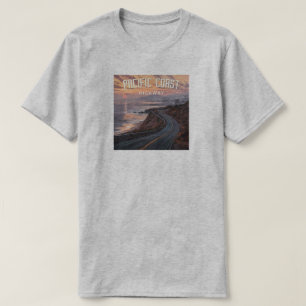 Pacific Coast Highway zonsondergang T-shirt
