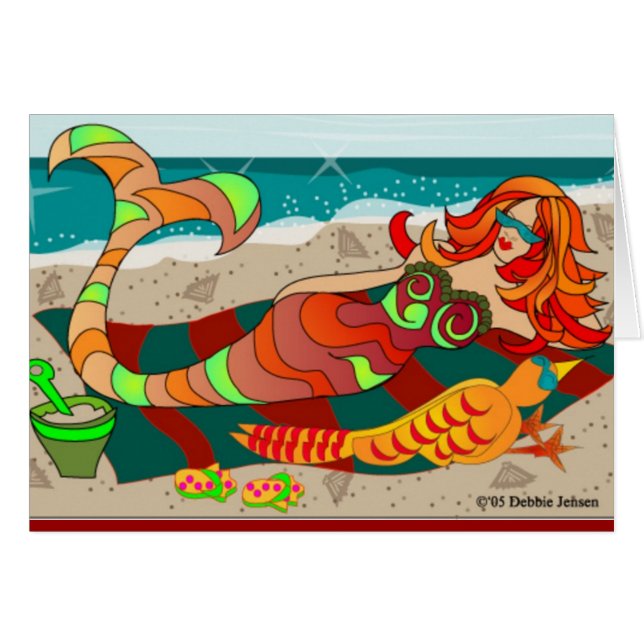 Pacific Coast Mermaid van Debbie Jensen (Voorkant Horizontaal)