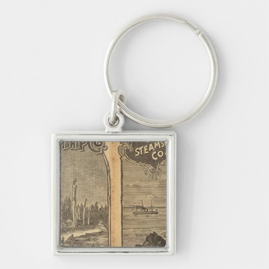 Pacific Coast Steamship Company 2 Sleutelhanger (Voorkant)