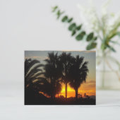 Pacific Coast Sunset Briefkaart (Staand voorkant)
