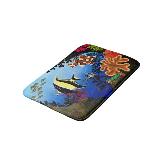 Pacific Coral Reef Bath Mat (Gekanteld)