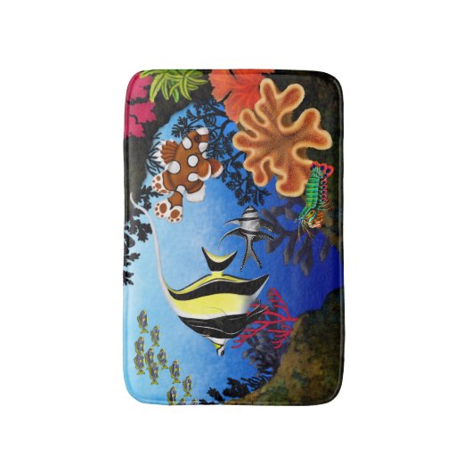 Pacific Coral Reef Bath Mat (Voorkant Verticaal)
