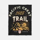 Pacific Crest Trail 2025 PCT Hike Fleece Deken (Voorkant)