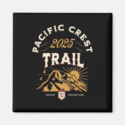 Pacific Crest Trail 2025 PCT Hike Magneet (Voorkant)