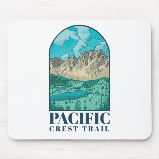 Pacific Crest Trail Art Muismat (Voorkant)