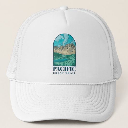 Pacific Crest Trail Art Trucker Pet (Voorkant)