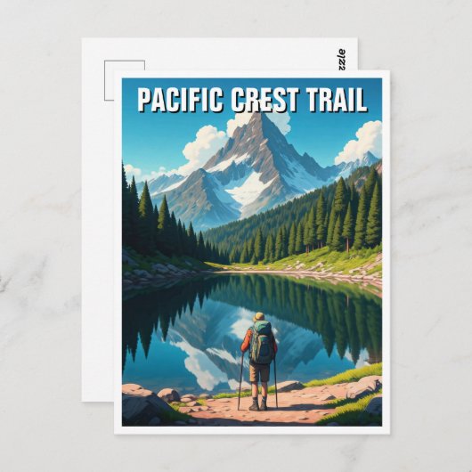 Pacific Crest Trail Briefkaart (Voorkant / Achterkant)