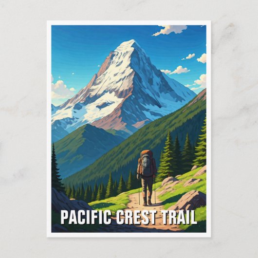 Pacific Crest Trail Briefkaart (Voorkant)