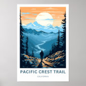 Pacific Crest Trail Californië Reisprint Poster (Voorkant)