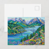 Pacific Crest Trail, Cascade Locks Oregon Briefkaart (Voorkant / Achterkant)