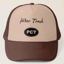 Pacific Crest Trail Hiker Trash Brown Trucker Hat