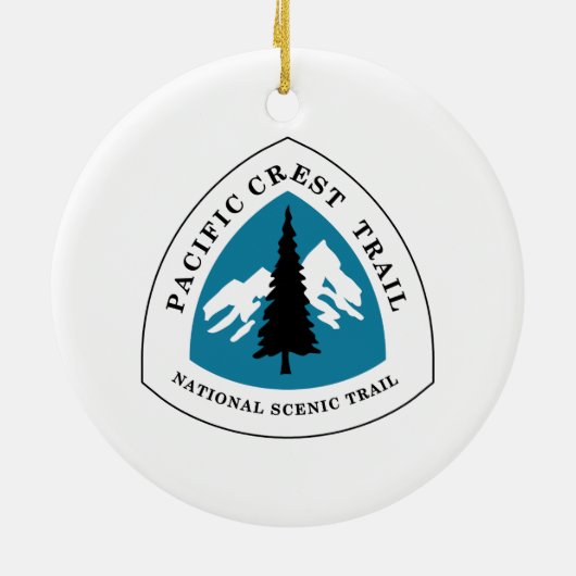 Pacific Crest Trail Keramisch Ornament (Achterkant)