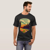Pacific Crest Trail Kleuren T-shirt (Voorkant volledig)