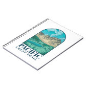 Pacific Crest Trail Kunst Notitieboek (Linkerzijde)