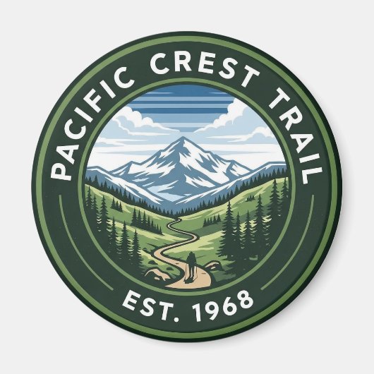 Pacific Crest Trail Magneet (Voorkant)