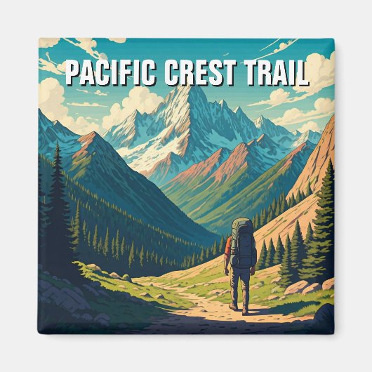 Pacific Crest Trail Magneet (Voorkant)