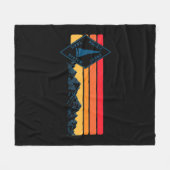 Pacific Crest Trail Marker Sign Retro Hiki Fleece Deken (Voorkant (Horizontaal))