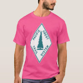  Pacific Crest Trail Marker Sign Retro Hiki T-shirt (Voorkant)