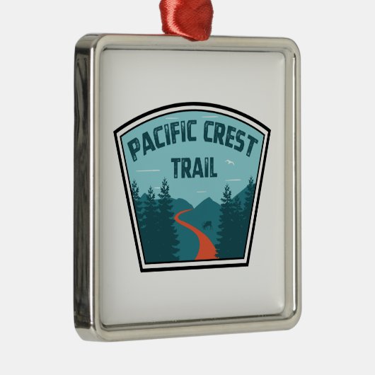 Pacific Crest Trail Metalen Ornament (Rechts)