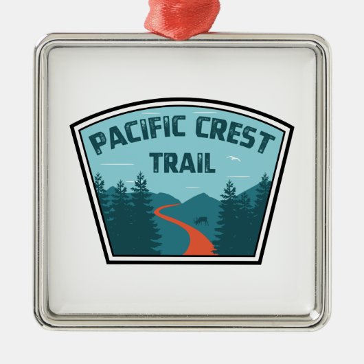 Pacific Crest Trail Metalen Ornament (Voorkant)
