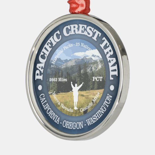 Pacific Crest Trail Metalen Ornament (Links)
