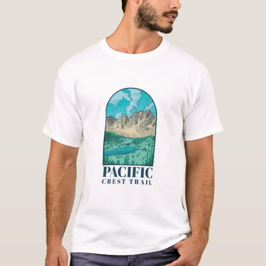 Pacific Crest Trail Ontwerp T-shirt (Voorkant)