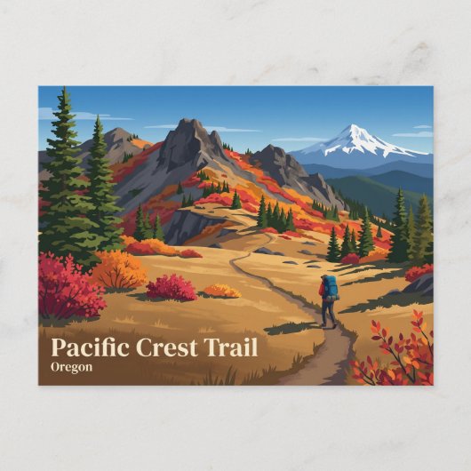 Pacific Crest Trail Oregon Briefkaart (Voorkant)