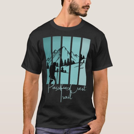 Pacific Crest Trail PCT Wandelen Nationaal Park We T-shirt (Voorkant)