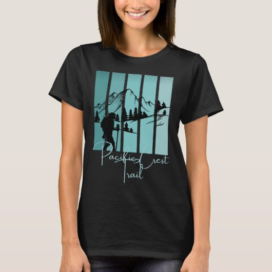 Pacific Crest Trail PCT Wandelen Nationaal Park We T-shirt (Voorkant)