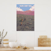 Pacific Crest Trail Reisposter Poster (Keuken)