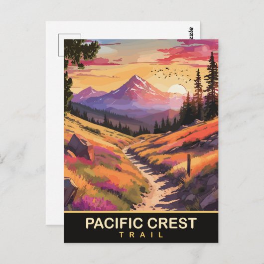Pacific Crest Trail, Reizen Briefkaart (Voorkant / Achterkant)
