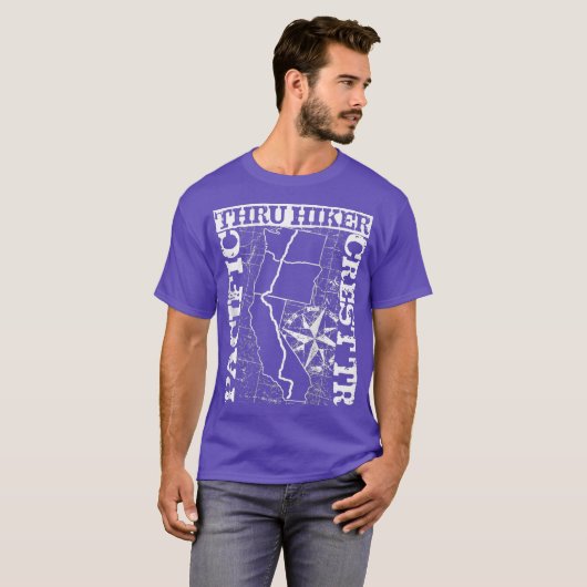 Pacific Crest Trail Thru Hiker Shirt PCT Hiking (Voorkant volledig)