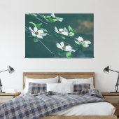 Pacific Dogwoods Canvas Afdruk (Insitu (Slaapkamer))