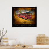 Pacific Electric Railway Streetcar Poster (Keuken)