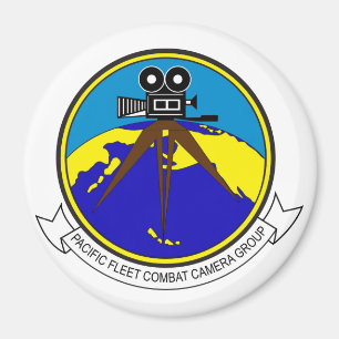 Pacific Fleet Combat Camera Group Round Magnet