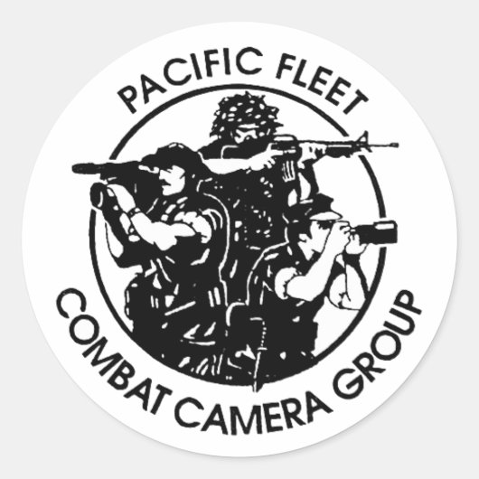 Pacific Fleet Combat Camera Group Sticker (Voorkant)