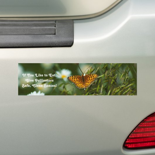 Pacific Fritillary Butterfly Bumpersticker (Op auto)