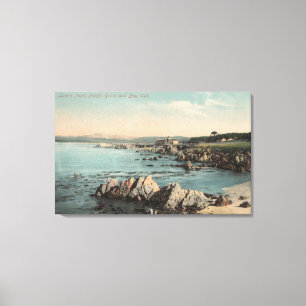 Pacific Grove, CA - Loverpunt, Stille Oceaan Canvas Afdruk