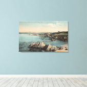 Pacific Grove, CA - Loverpunt, Stille Oceaan Canvas Afdruk (Insitu (Houten vloer))