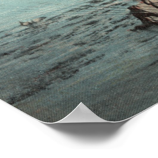 Pacific Grove, CA - Loverpunt, Stille Oceaan Poster (Hoek)