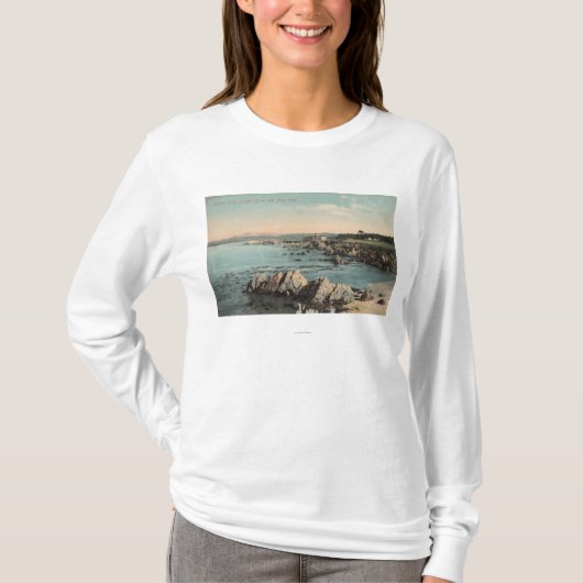 Pacific Grove, CA - Loverpunt, Stille Oceaan T-shirt (Voorkant)